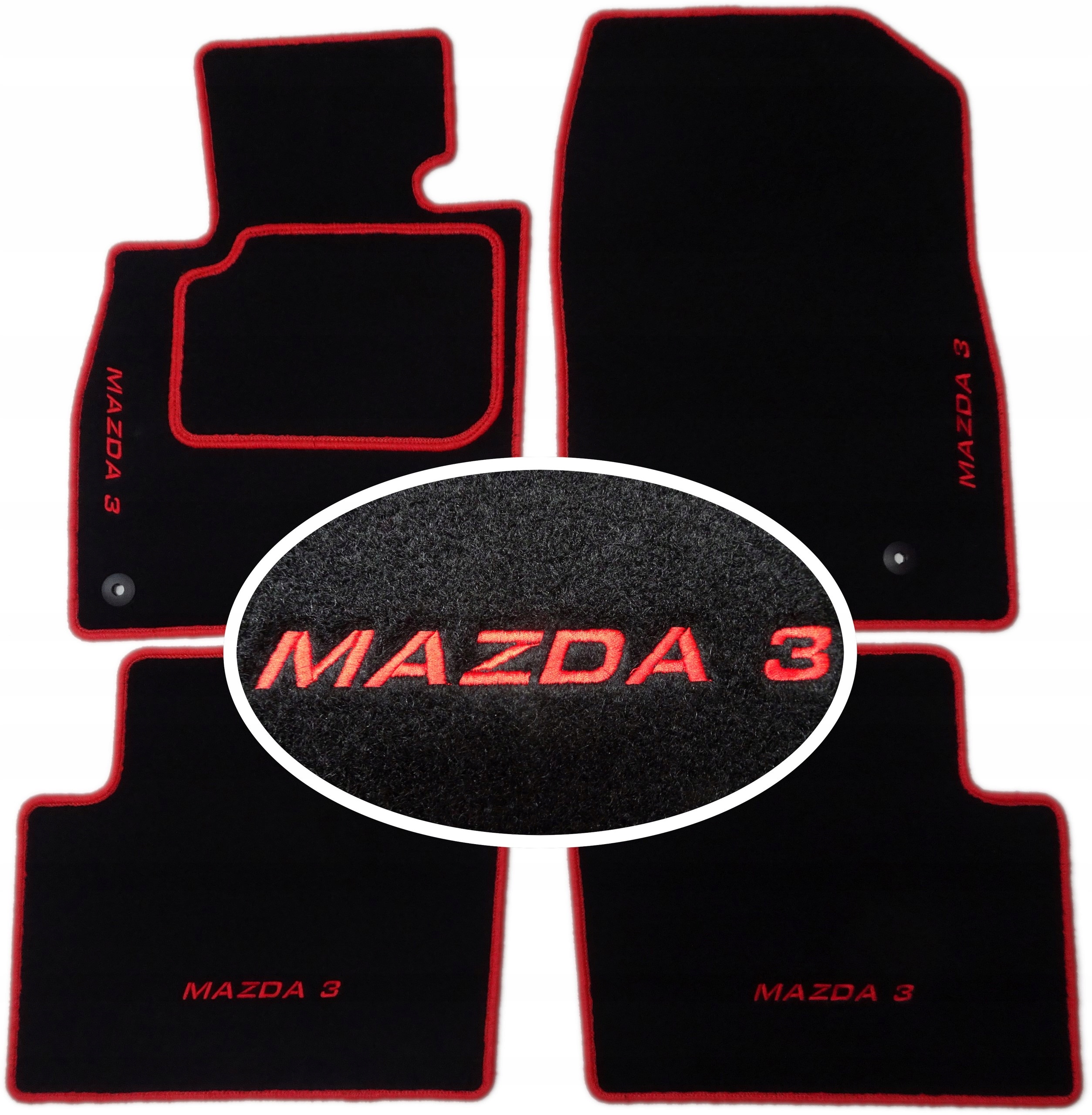 

Mazda 3 Bm Bn 13-18r. Dywaniki Classic Haft CH4