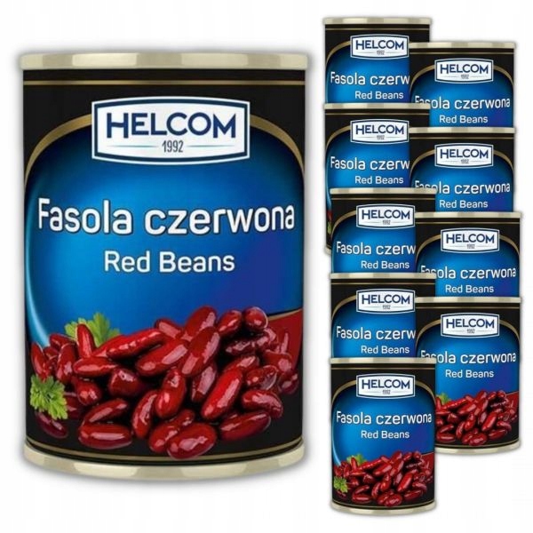 Fasola czerwona Helcom 400 g x 12 sztuk