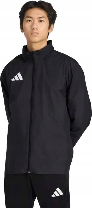 Pánská šusťáková bunda s kapucí Adidas Entrada 26 Multi černá