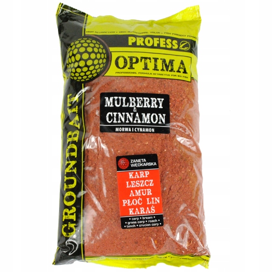Zanęta wędkarska PROFESS OPTIMA 1kg MORWA CYNAMON Smak inny