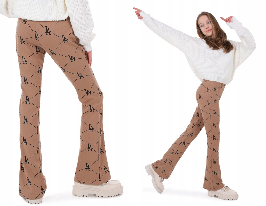 

Legginsy Flare z nadrukiem, dzwony 146