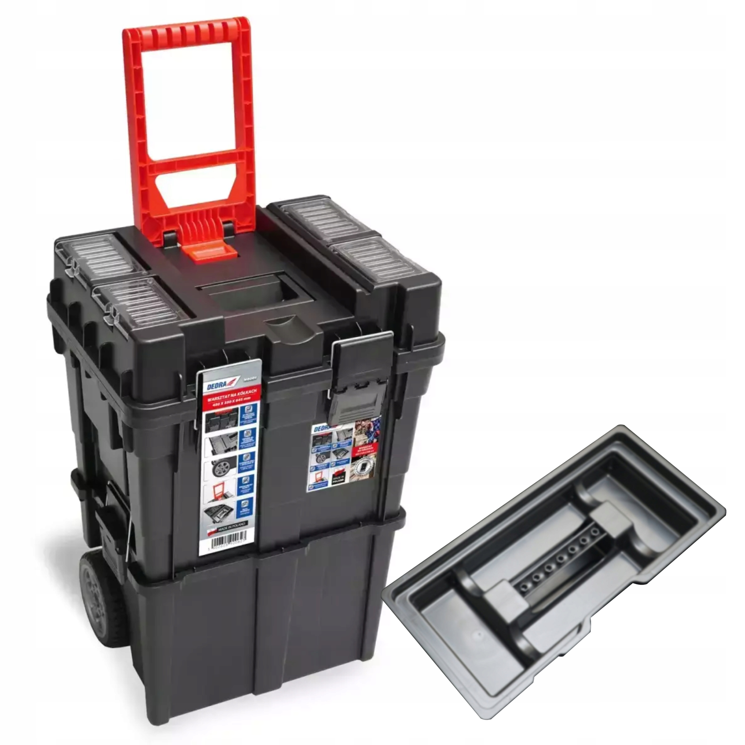 DEDRA ЯЩИК ДЛЯ ИНСТРУМЕНТОВ ЧЕМОДАН НА КОЛЕСИКАХ