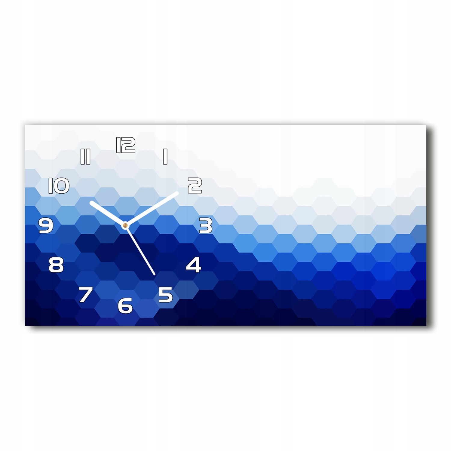 

Zegar ścienny szklany cichy Sześciany tło 60x30 cm