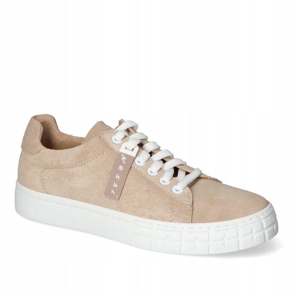 Polobotky Nessi 21025/1 Béžová Semiš 39