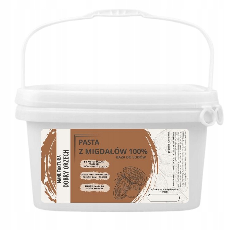 Levně Mandlová pasta 100 % – pro výrobu zmrzliny 10 kg Dobry Orzech