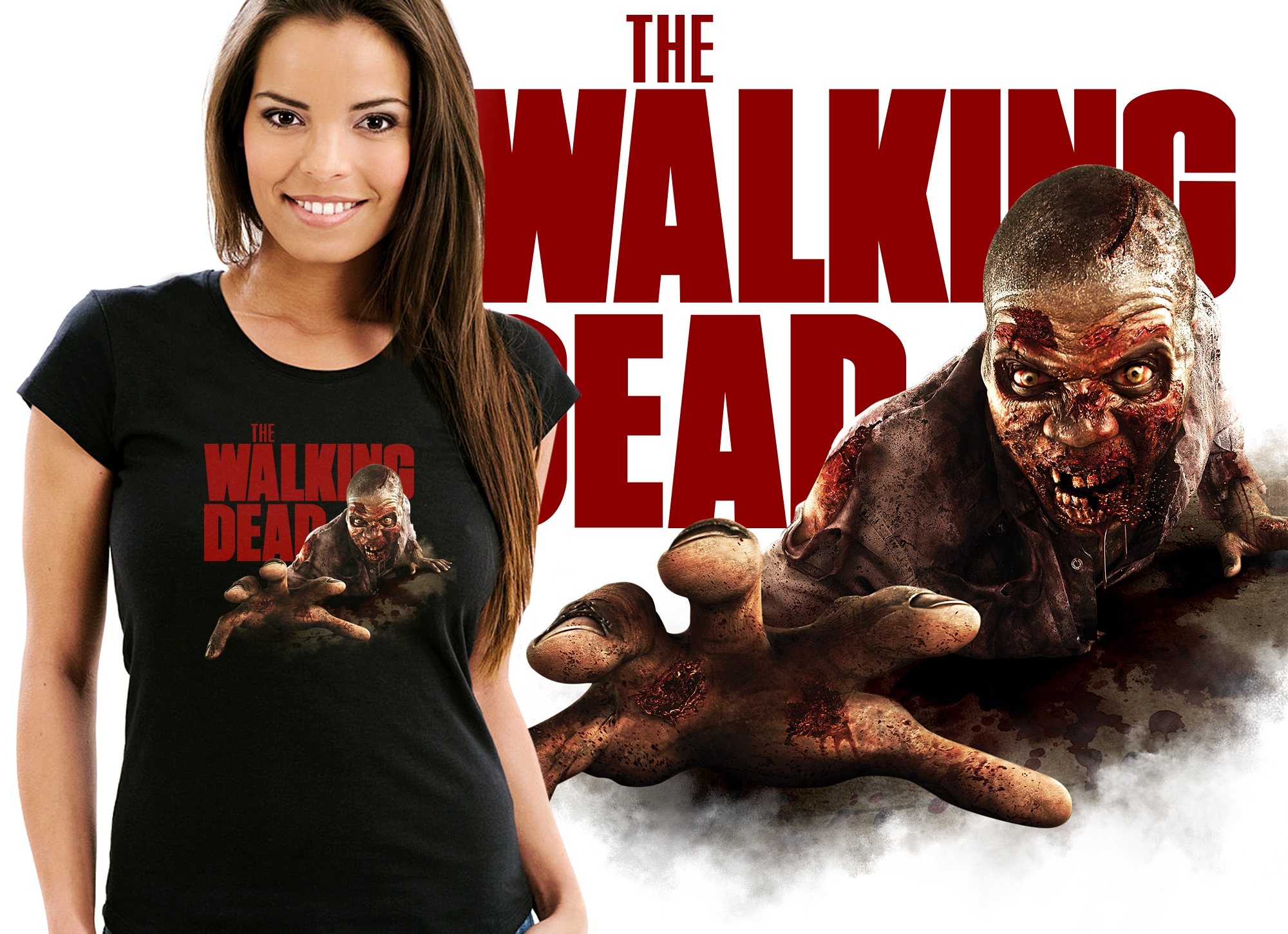 

Walking Dead Zombie Dixon Koszulka Damska L