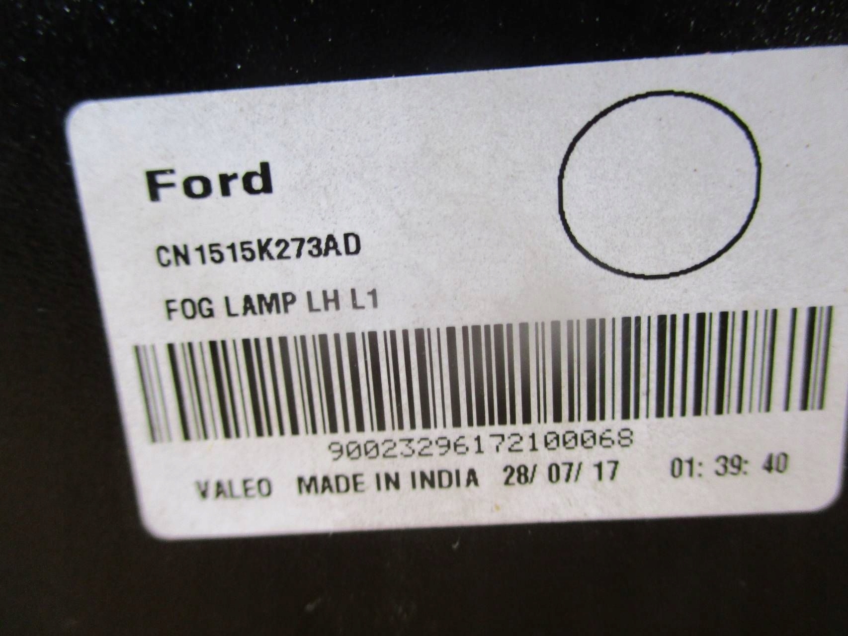 light PRZECIWMGIELNE rear. left FORD ECOSPORT