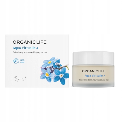 Organic Life Botaniczny krem na noc nawilżający Aqua Virtualle