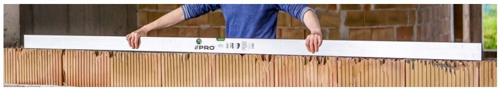 PRO ŁATA MURARSKA PION POZIOM 2 LIBELLE 250 CM Długość 2.5-2.5 m