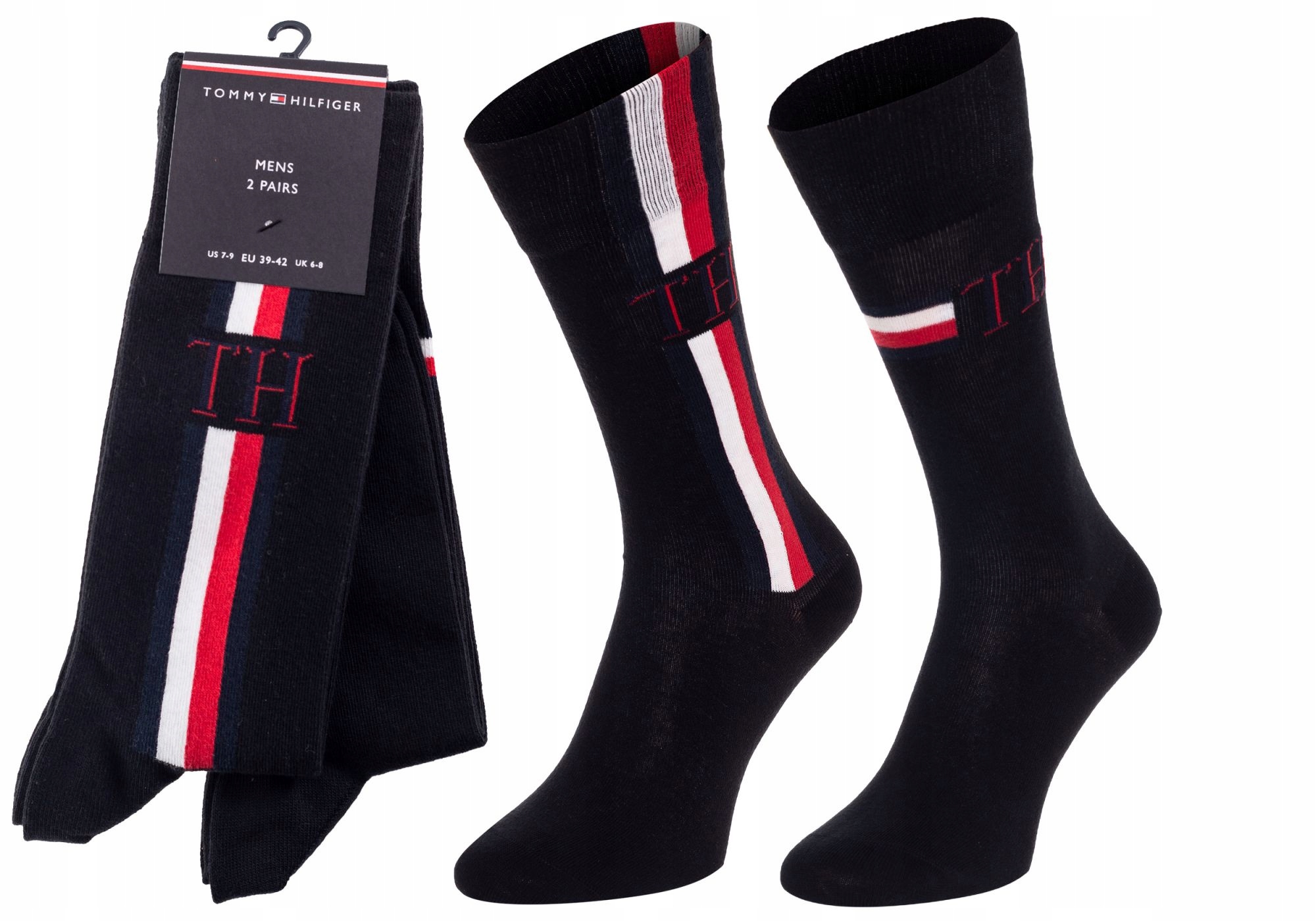 

Tommy Hilfiger Męskie Długie Skarpety 2P R: 39-42