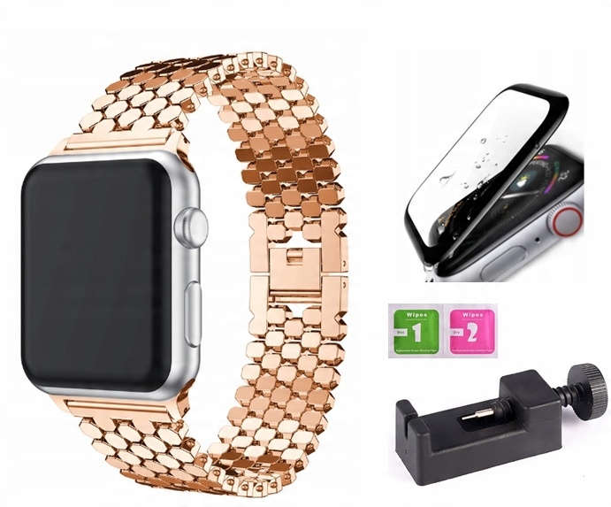 

Bransoletka Pasek Do Apple Watch 38/40/41/SE Szkło