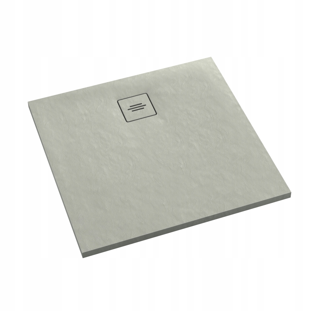 Brodzik wielowarstwowy Protos Cement Stone 90x90 Schedline jasny szary