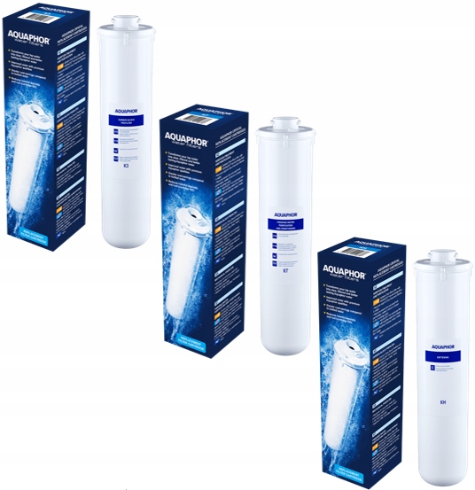 Zestaw filtrów K3 Kh K7 do Aquaphor Kryształ H wkłady filtry