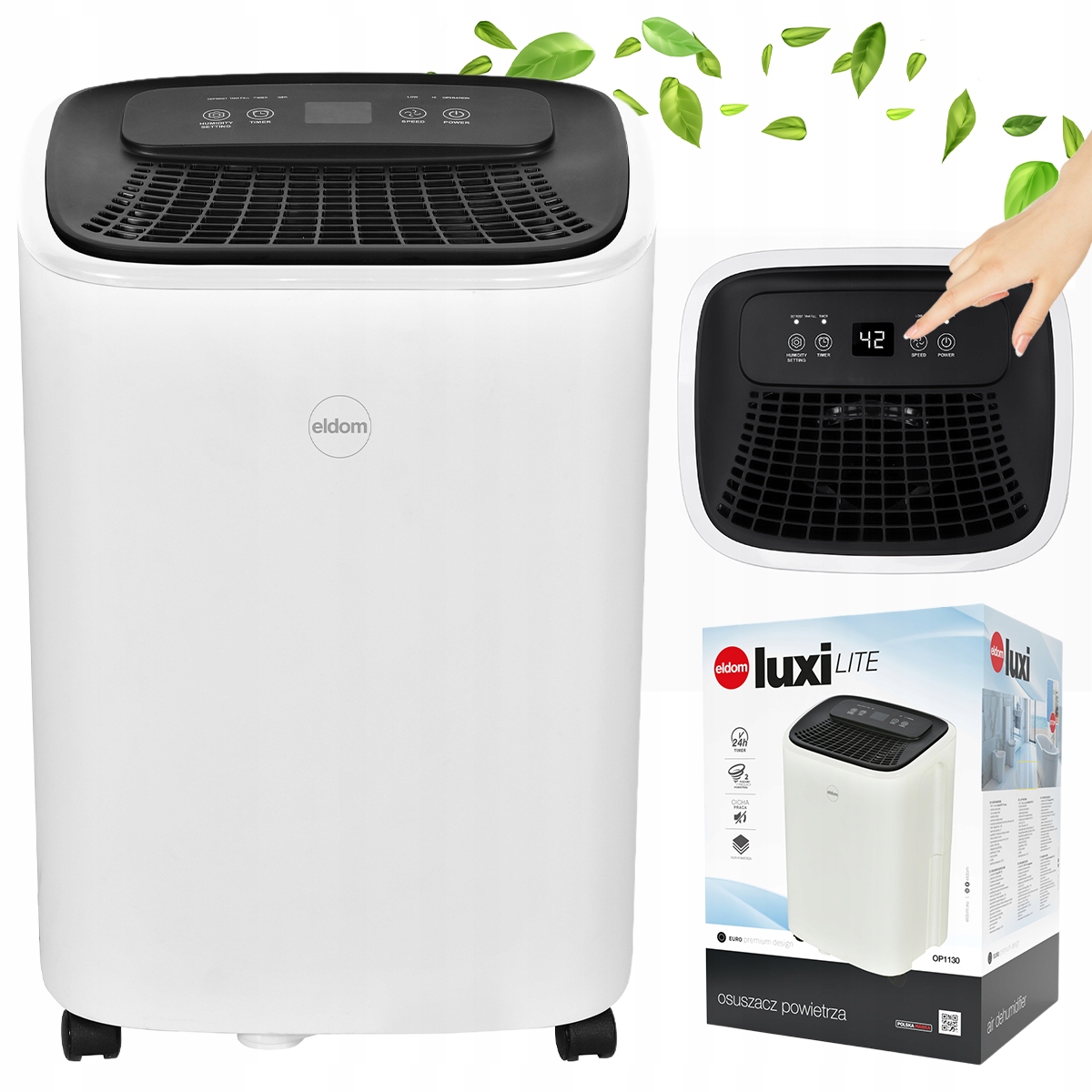 Osuszacz powietrza Eldom OP1130 Luxi Lite moc 170W