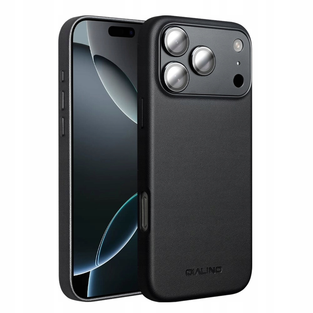 Kožené Pouzdro Qialino pro iPhone 17 Pro Max, pro MagSafe, ochrana fotoaparátu