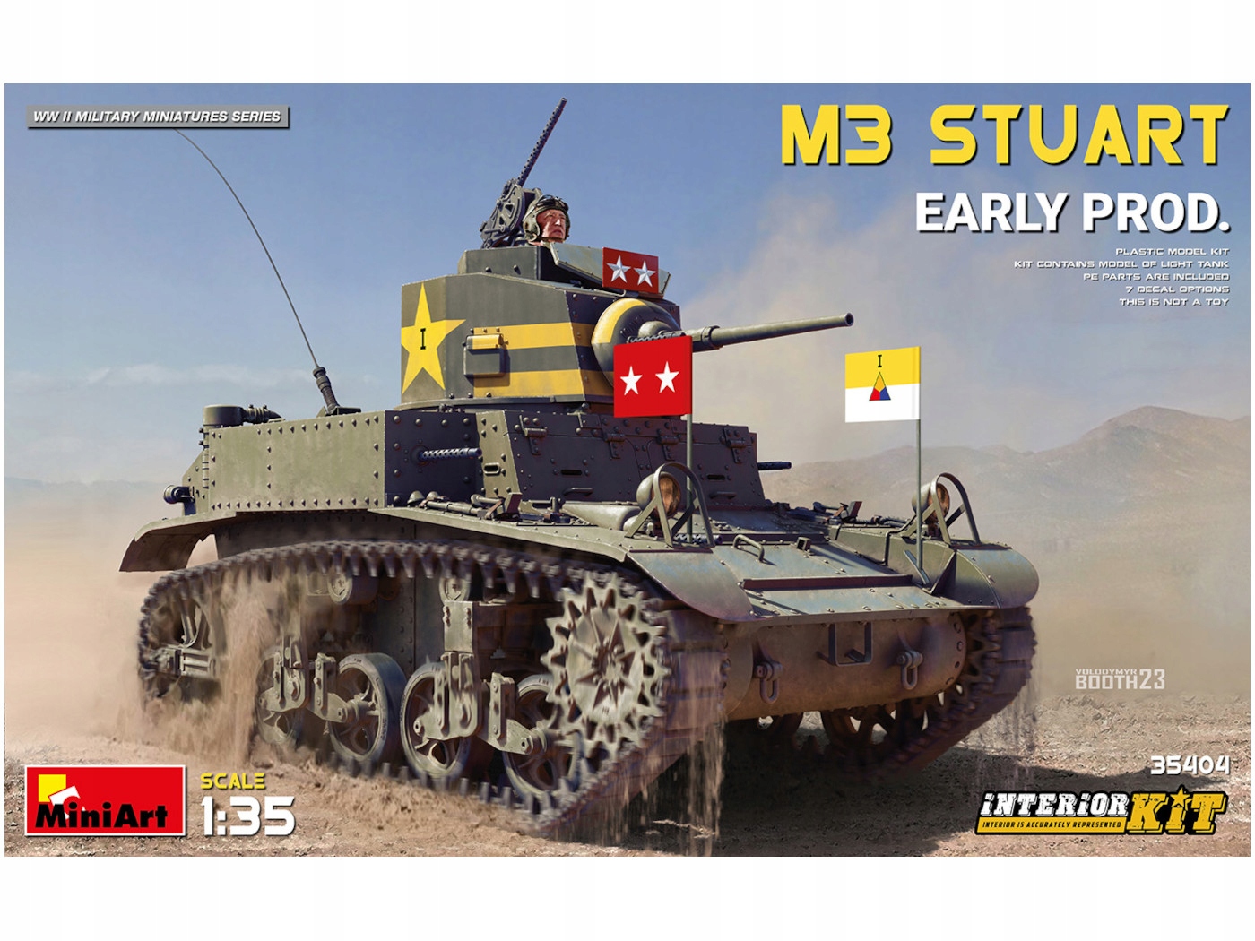 Tank M3 Stuart Early Production model 35404 MiniArt