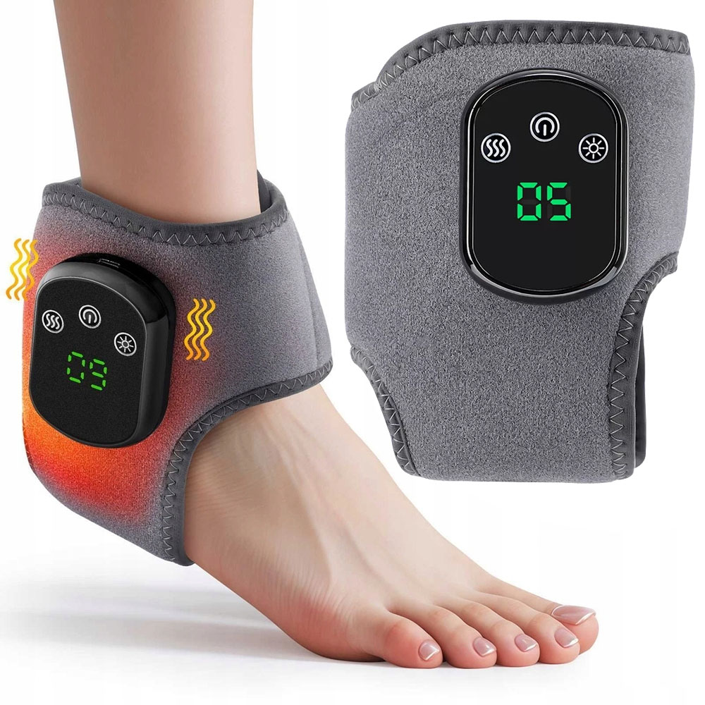 Inteligentny Masażer Kostki Ntc Anti-burn Timerem 3 Wibracji Heating Pad