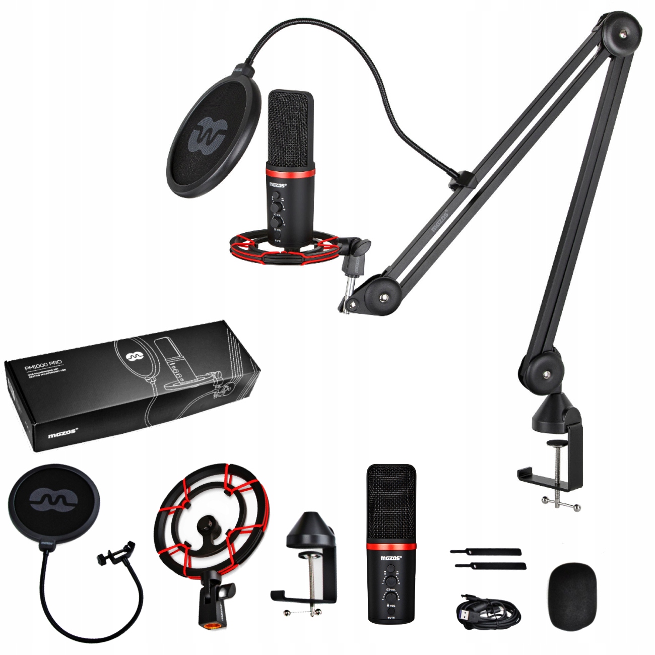 

Mozos PM1000-PRO Mikrofon Usb Zestaw Premium