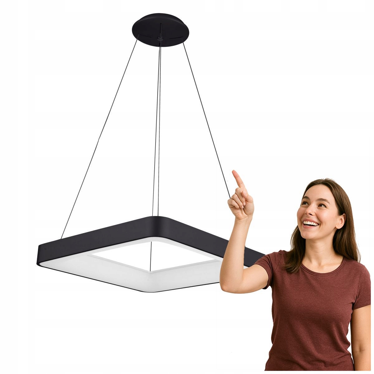 Závěsná lampa Giacinto 5304-850SQP-BK-4 Italux