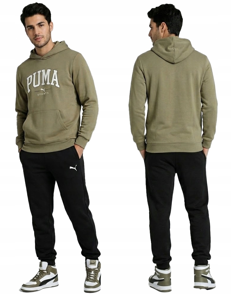 3383 Teplákovka Puma Pánský Bavlněný Komplet Klokanka S Kapucí Sportovní XL