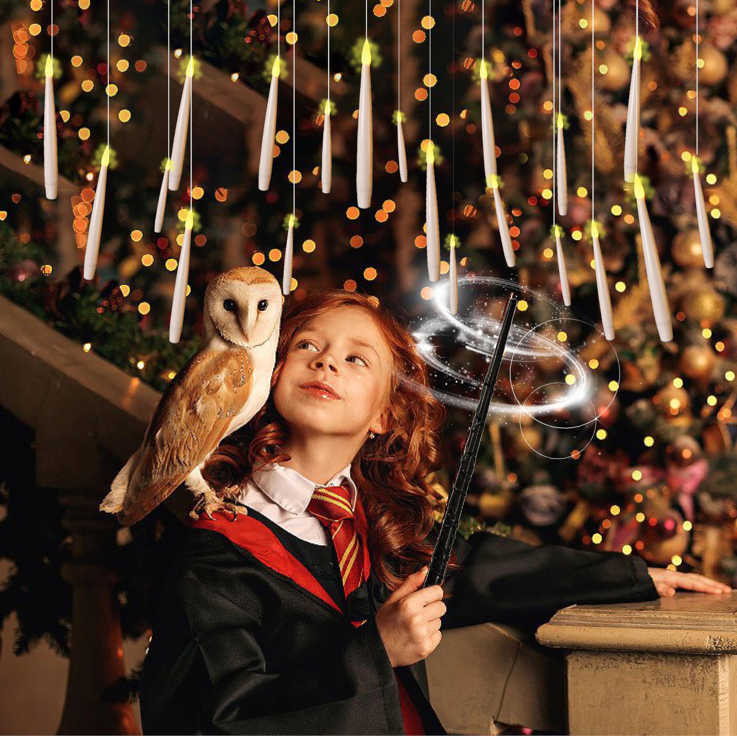 svíčky s kouzelnou hůlkou a dálkovým ovládáním Plovoucí závěsné Harry Potter 20 Ks