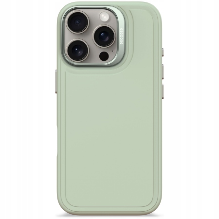 Decoded AntiMicrobial Silicone Stacks etui iPhone 16 Pro (mist green)
