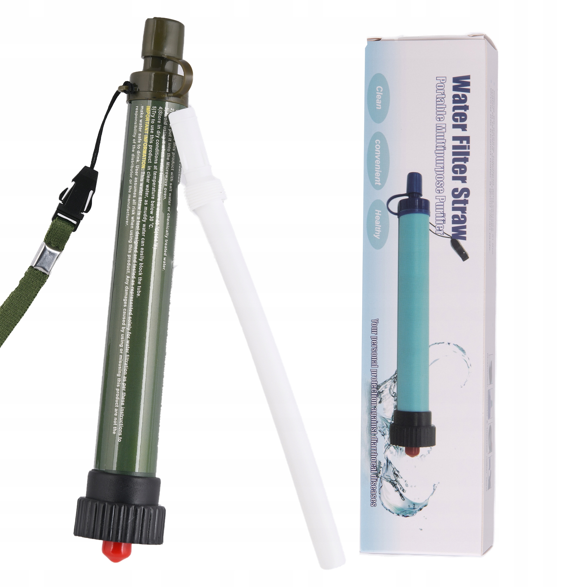 

Filtr Słomka Filtrowania Do Wody Survival Outdoor
