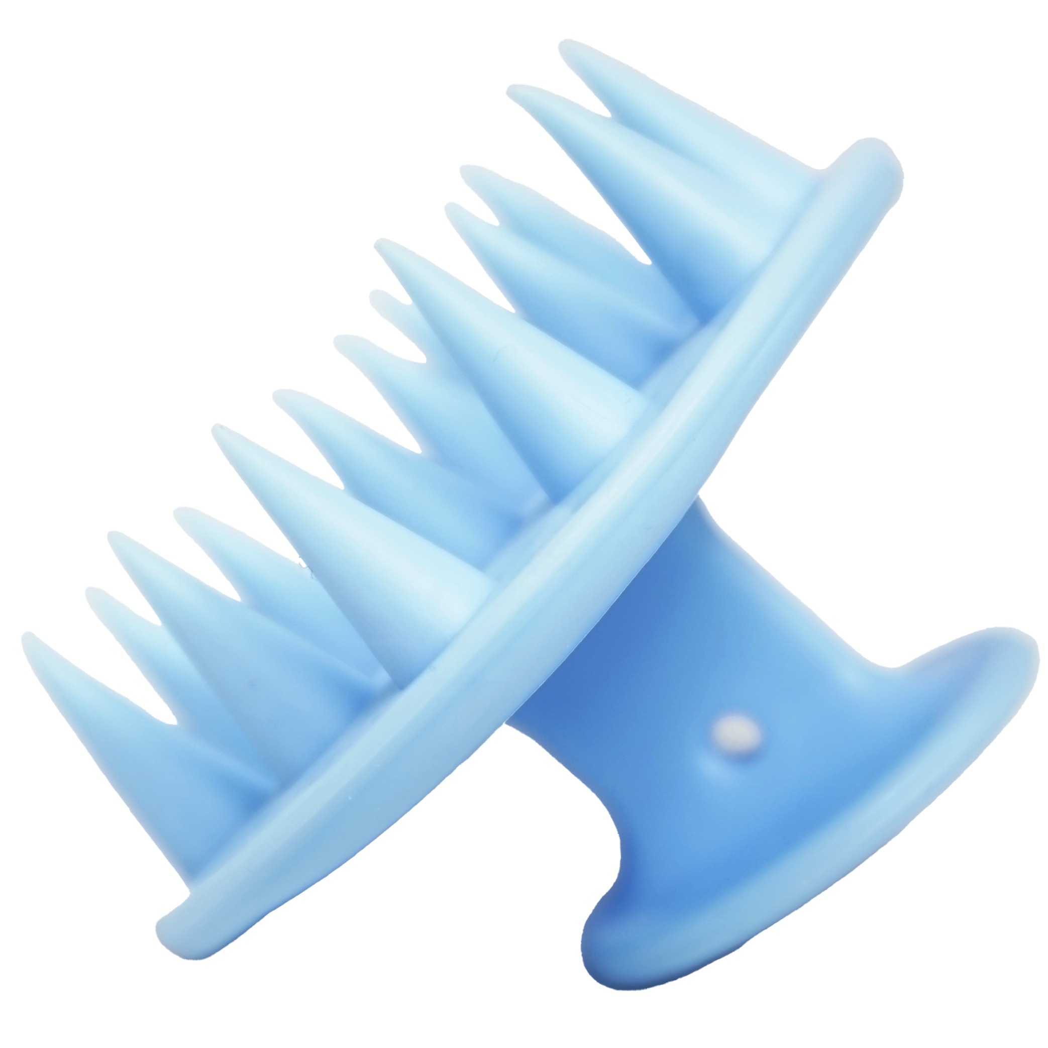 SZCZOTKA MASAŻER DO WCIERKI SKÓRY GŁOWY MYCIA WŁOSÓW NIEBIESKA