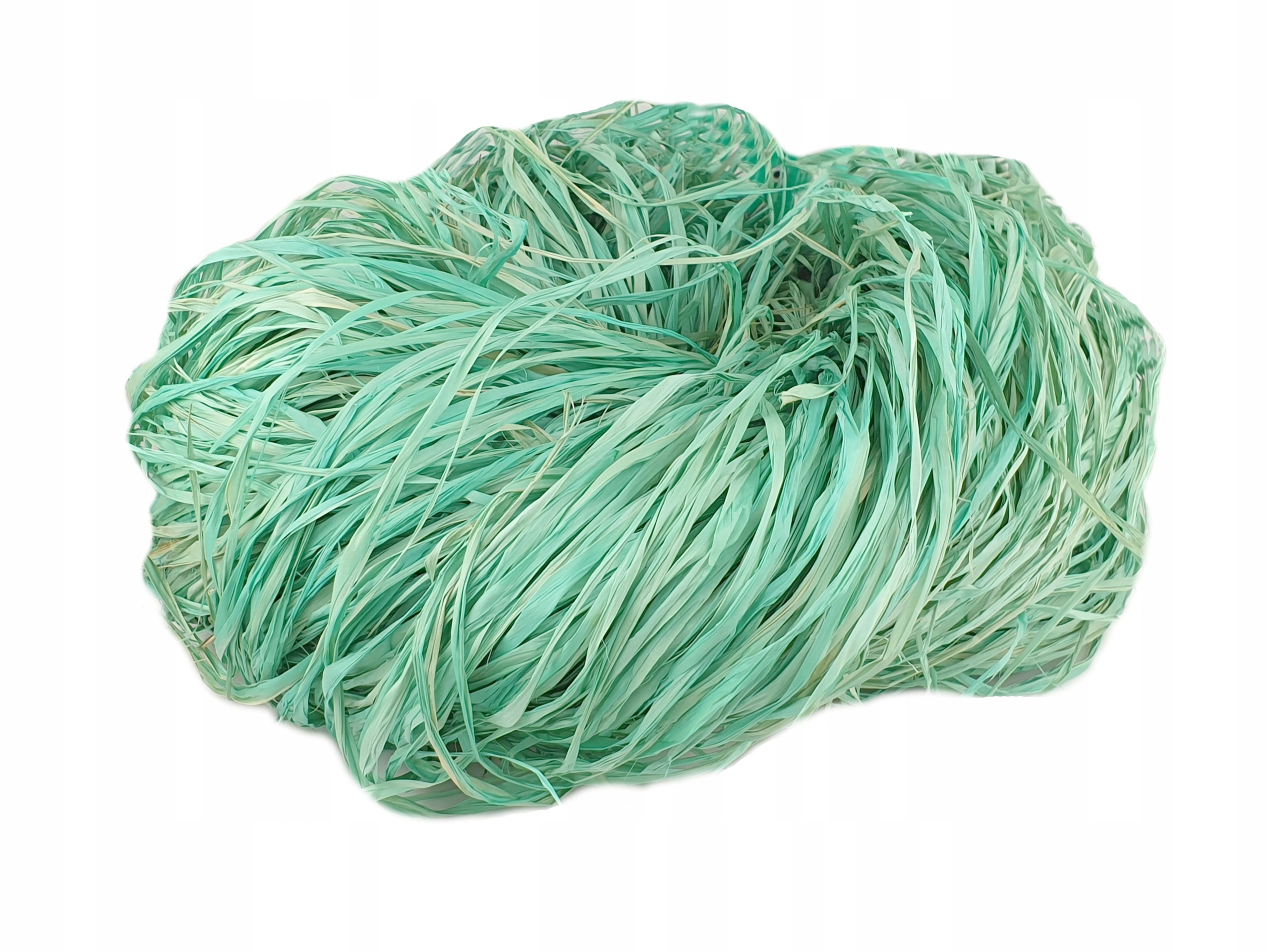 

Rafia Sznurek Wstażka Naturalna turkusowa 100 gram
