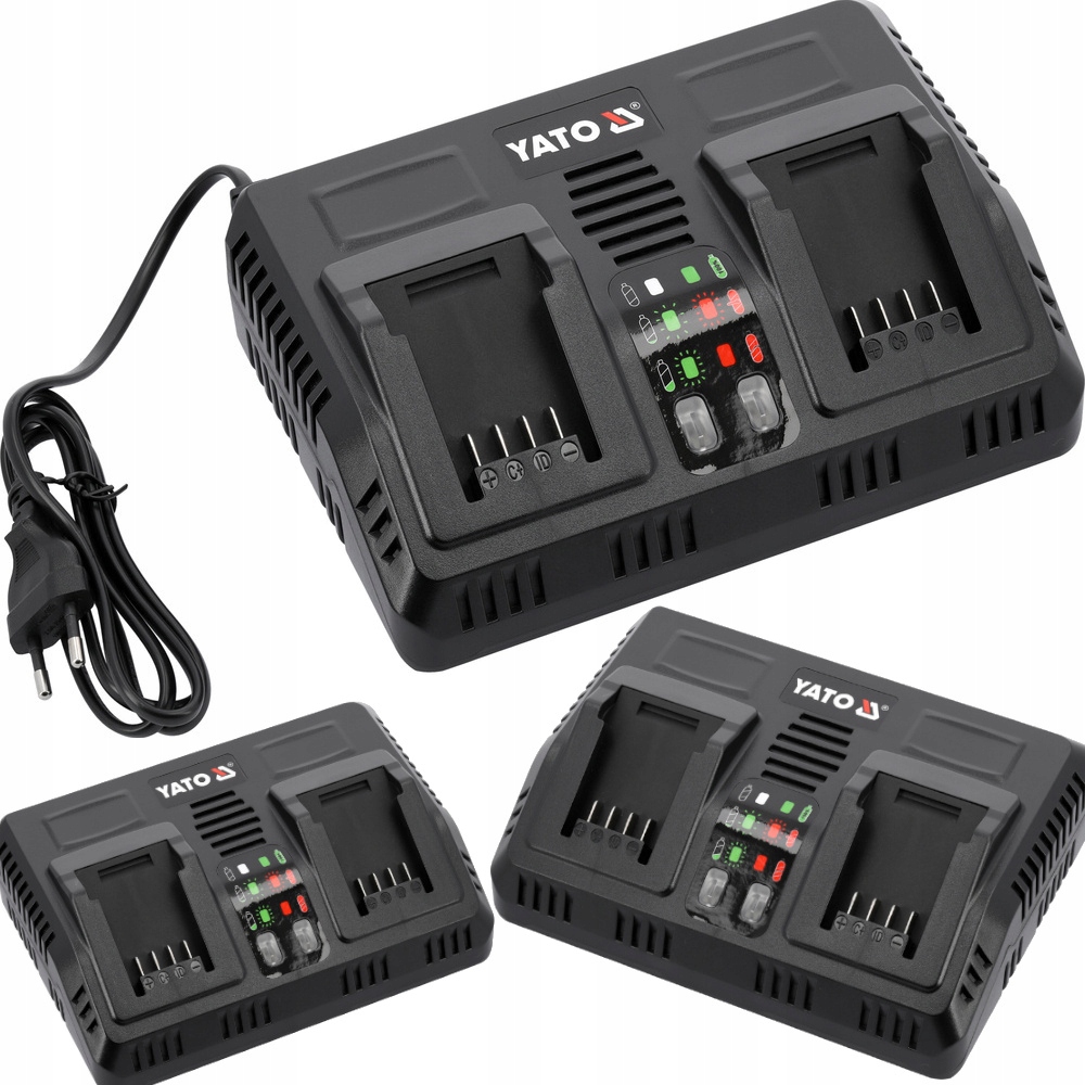 Inteligentní Dvojitá Nabíječka S Chladicím Systémem Pro Systém 18 V Yato