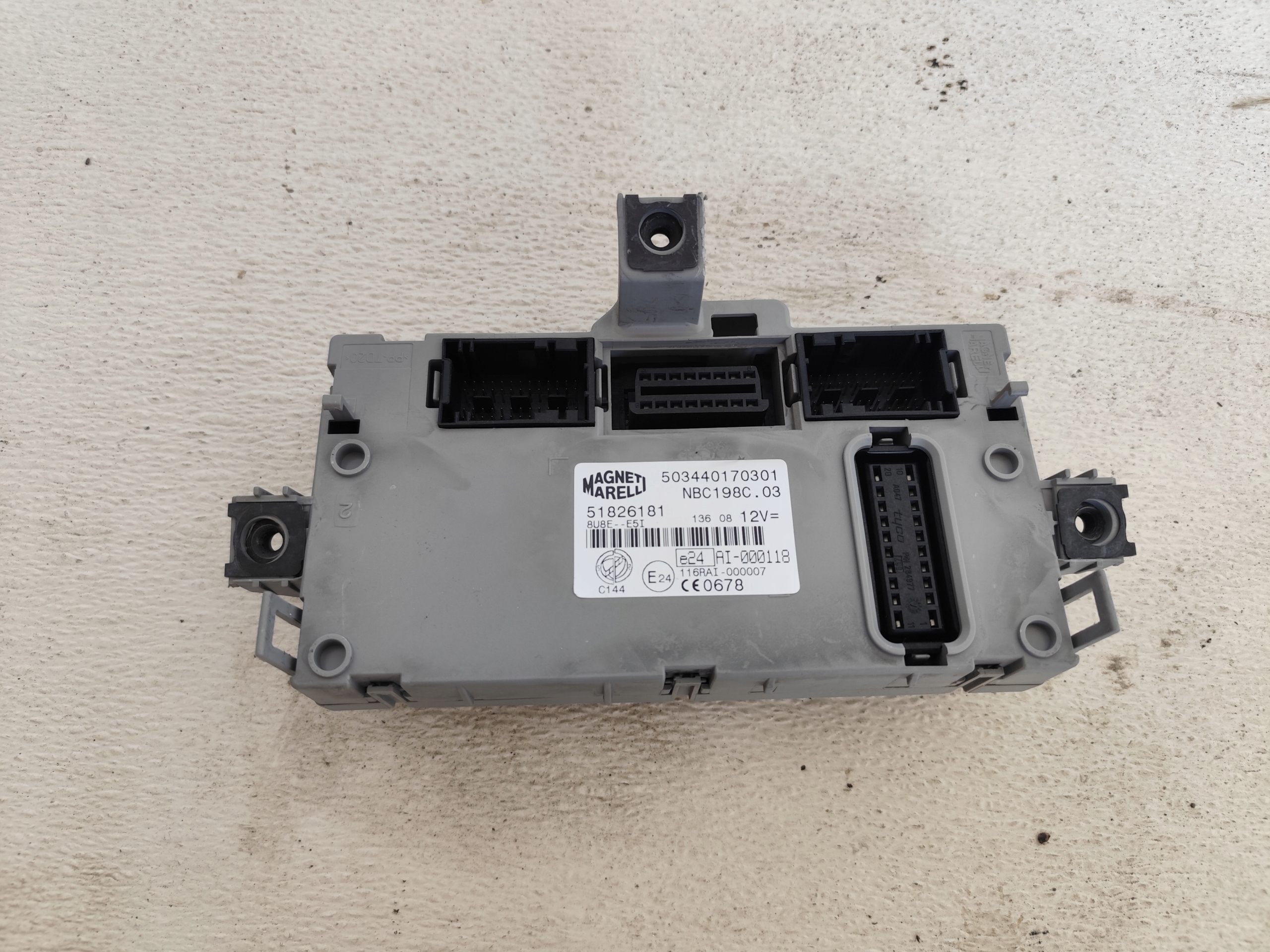 FIAT BRAVO II 2008 module control unit BSI 51826181