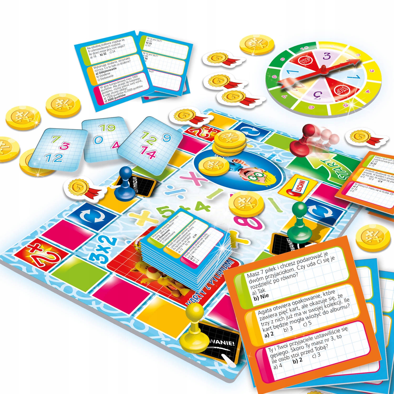 QUIZ MATEMATYKA GRA MAŁY GENIUSZ NAUKA Lisciani Wydawca Lisciani