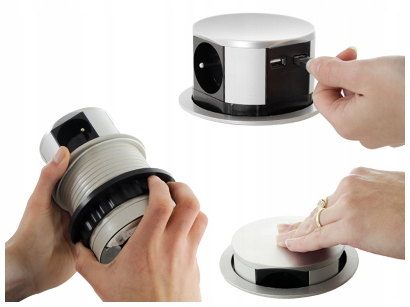 

Chowane Gniazdko Elektryczne Z Usb Do Biurka