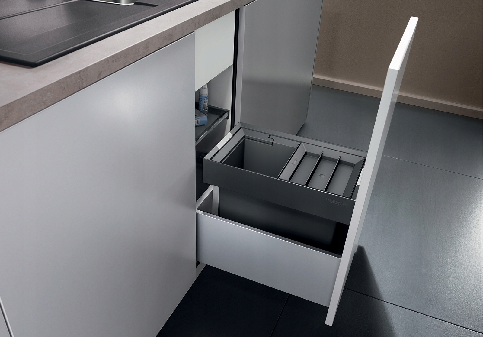 BLANCO FLEXON II 30/2 Z POKRYWĄ SYSTEMOWĄ Rodzaj zestaw koszy