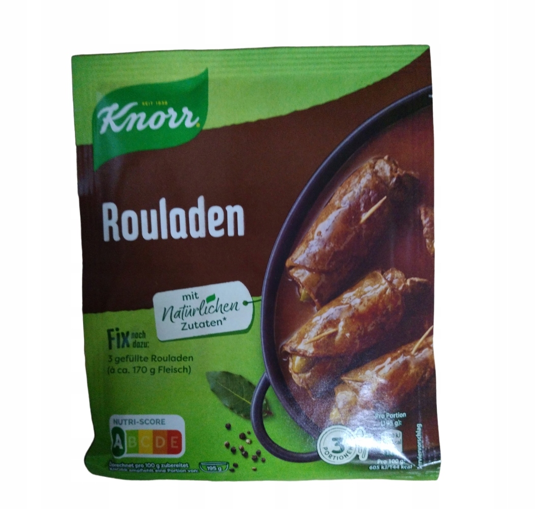 Knorr sos do rolad 31g z Niemiec