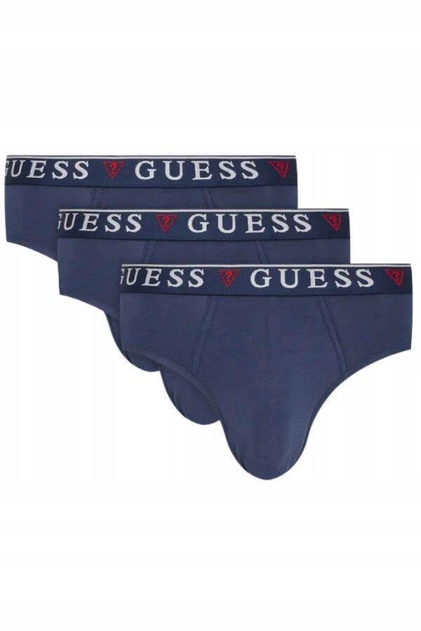Pánské Slipy Guess U97G00 K6YW1 Tmavě Modré 3 Pack S
