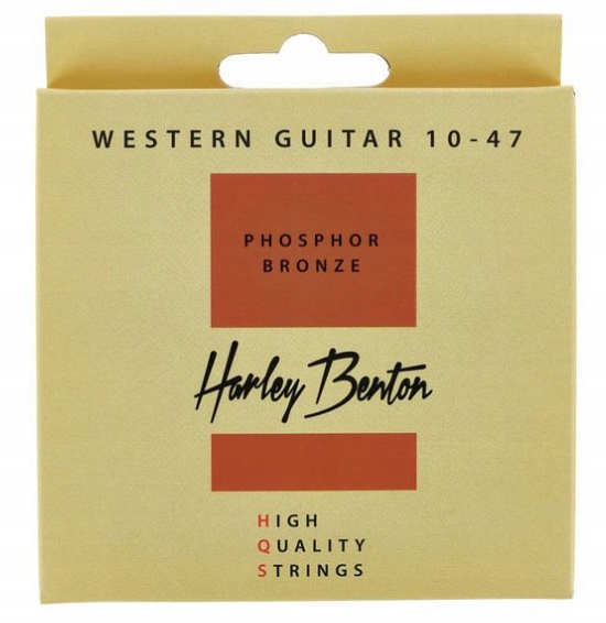 Struny do gitary akustycznej Harley Benton Hqs We 10-47 Pb 6 strun