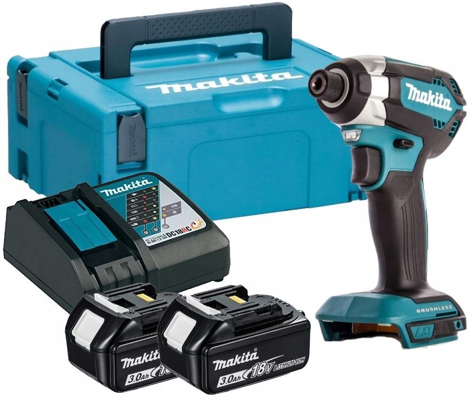 Makita Zakrętarka udarowa wkrętarka DTD153RFJ 2X3Ah Mocna makpac ładowarka