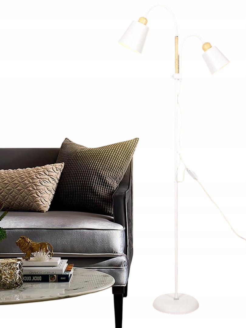 Stojaca Podlahová Lampa Anténlicht Led Lampa Kancelária Obývacia Izba Dvojitá 3V1