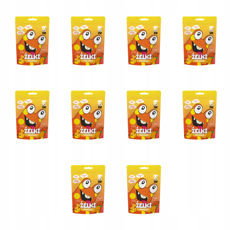 BeRAW Kids Želé Bonbony bez přidaného cukru 35 g X10