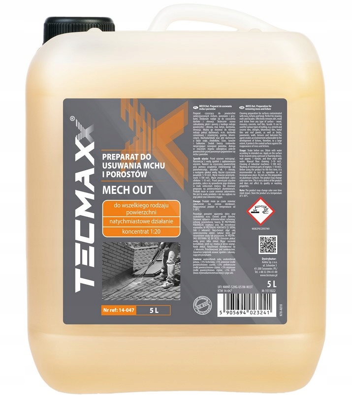 Levně Tecmaxx Mech Out Pro Odstranění Mechů, Řas, Hub Ze Střech A Fasád 5l