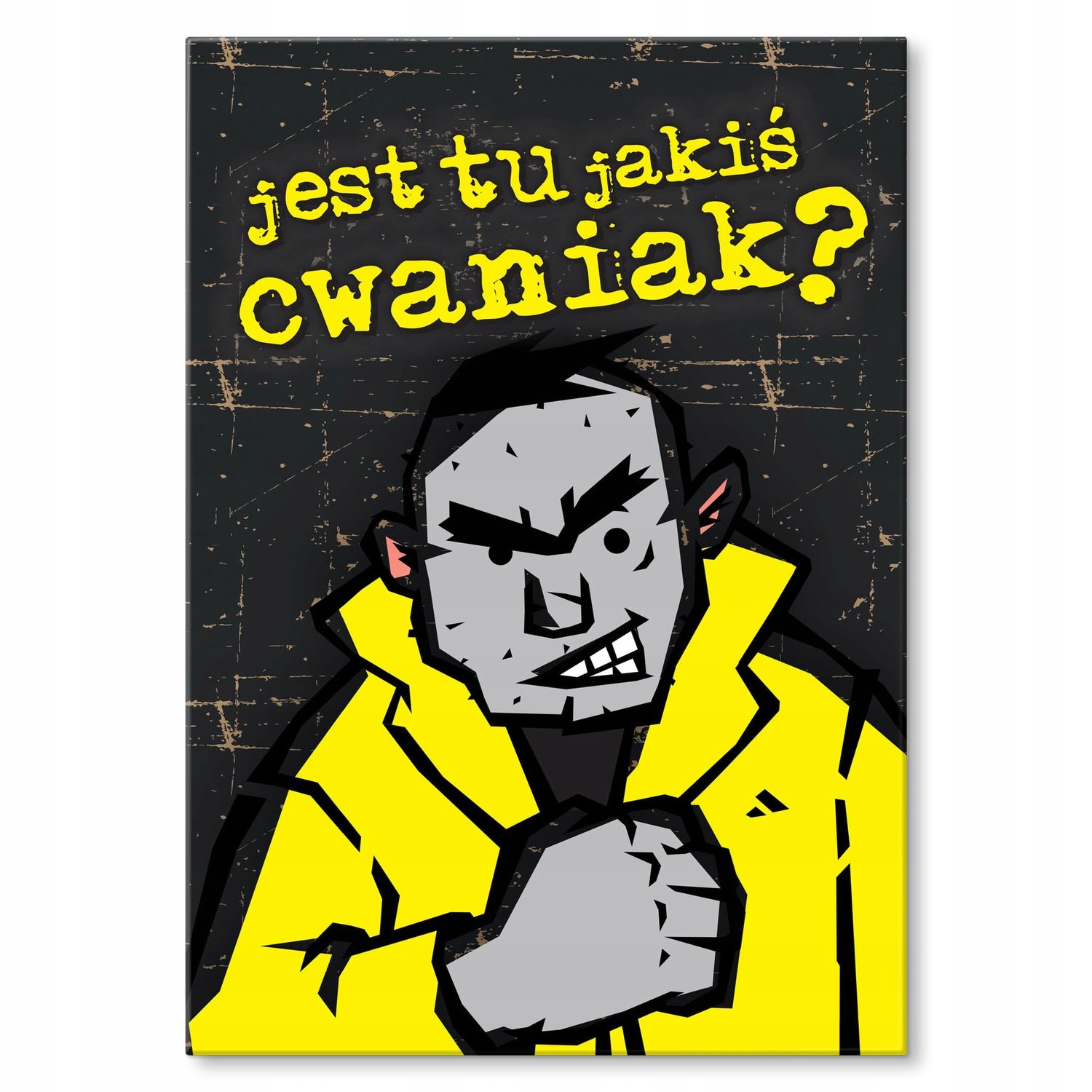 Kovový plakát Je tu nějaký chytrák? Dárek 22 x 31 cm