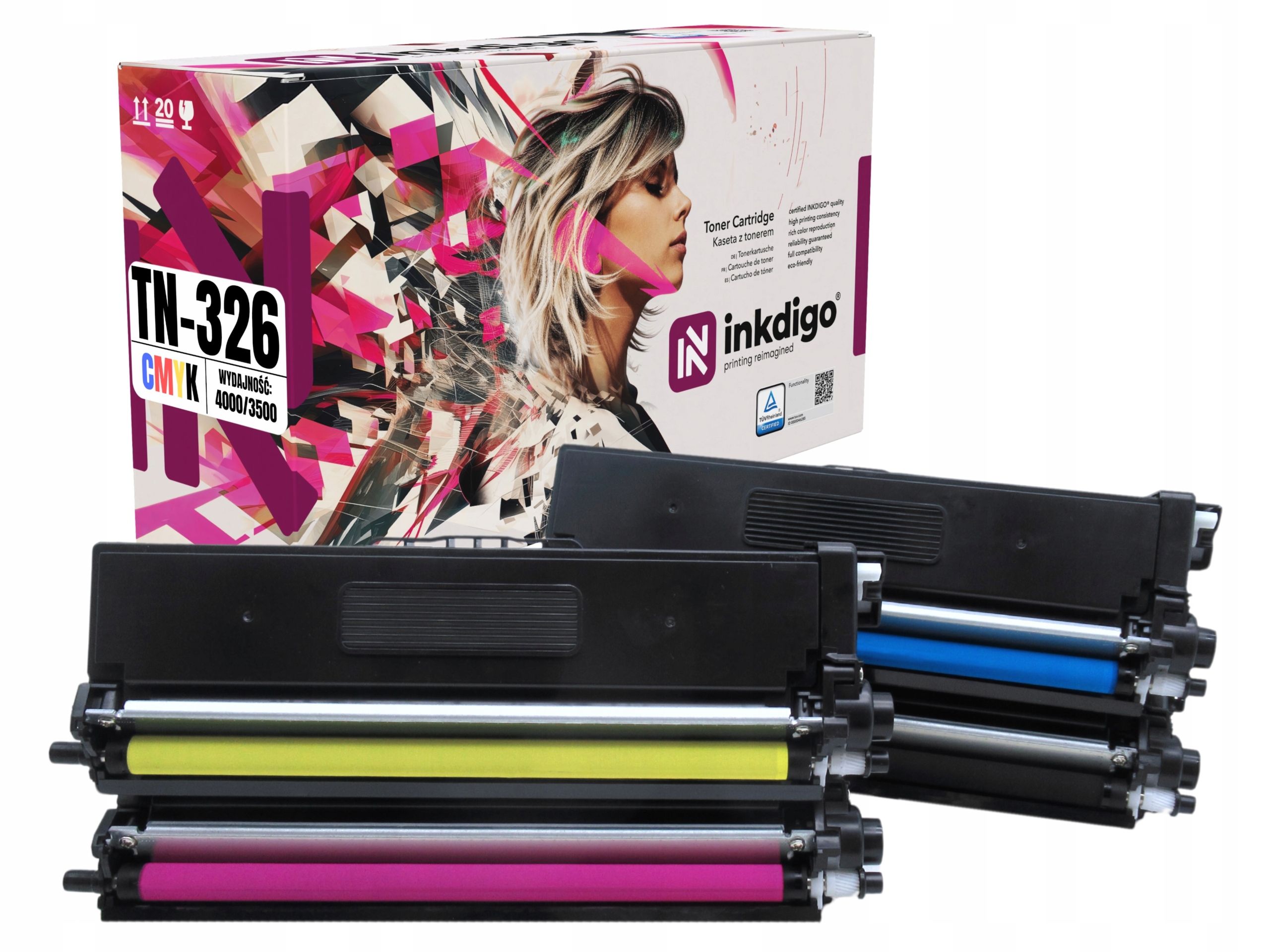4x Toner pro Brother TN326 MFC-L8650CDW MFC-L8850CDW