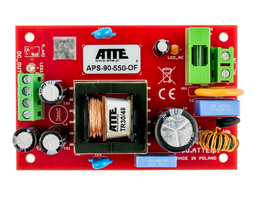 Napájecí modul 55V DC 1.7A 96W APS-90-550-OF Atte