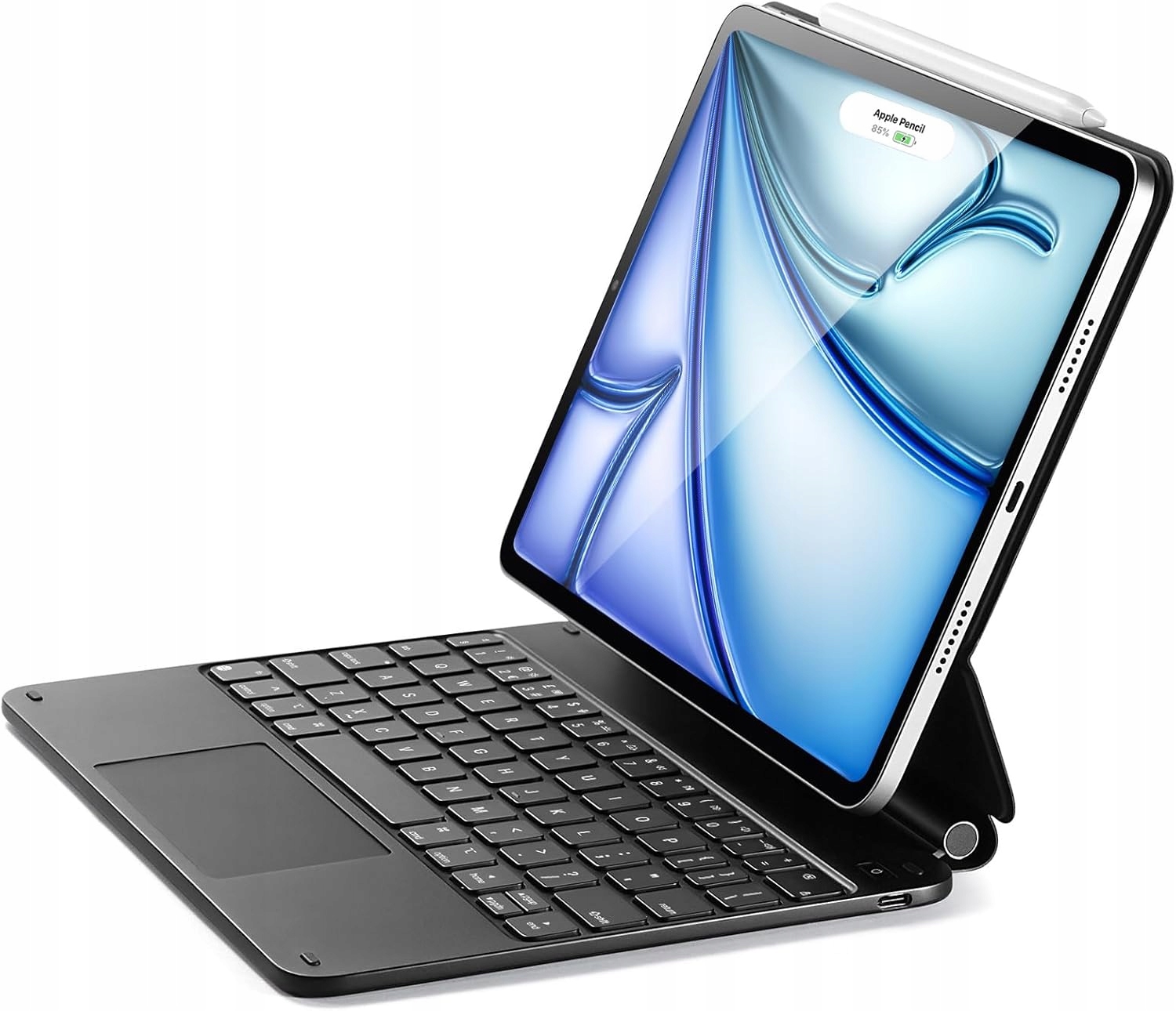 Černé pouzdro Esr 6B012A pro iPad Air 11" (M2, 2024) s klávesnicí