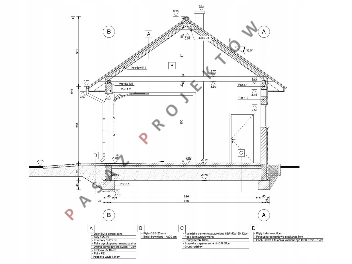 PROJEKT BUDYNKU GOSPODARCZEGO G61 Marka inna