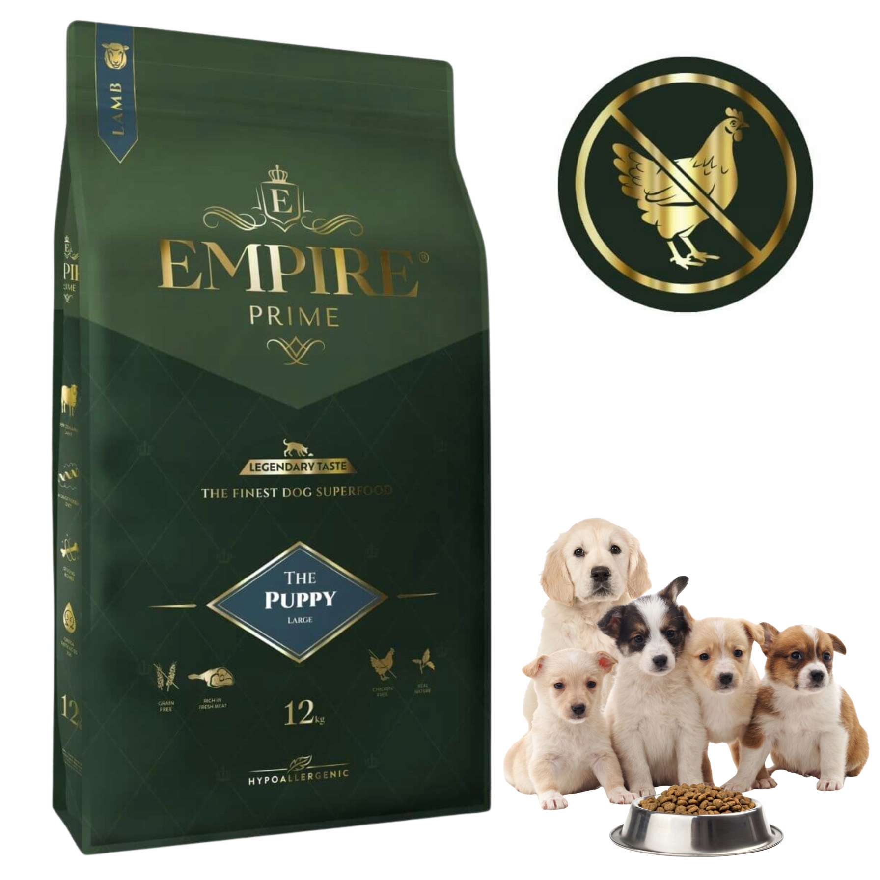Empire Prime Sucha Karma Junior Puppy Duże I Średnie Rasy Lekkostrawna 12KG