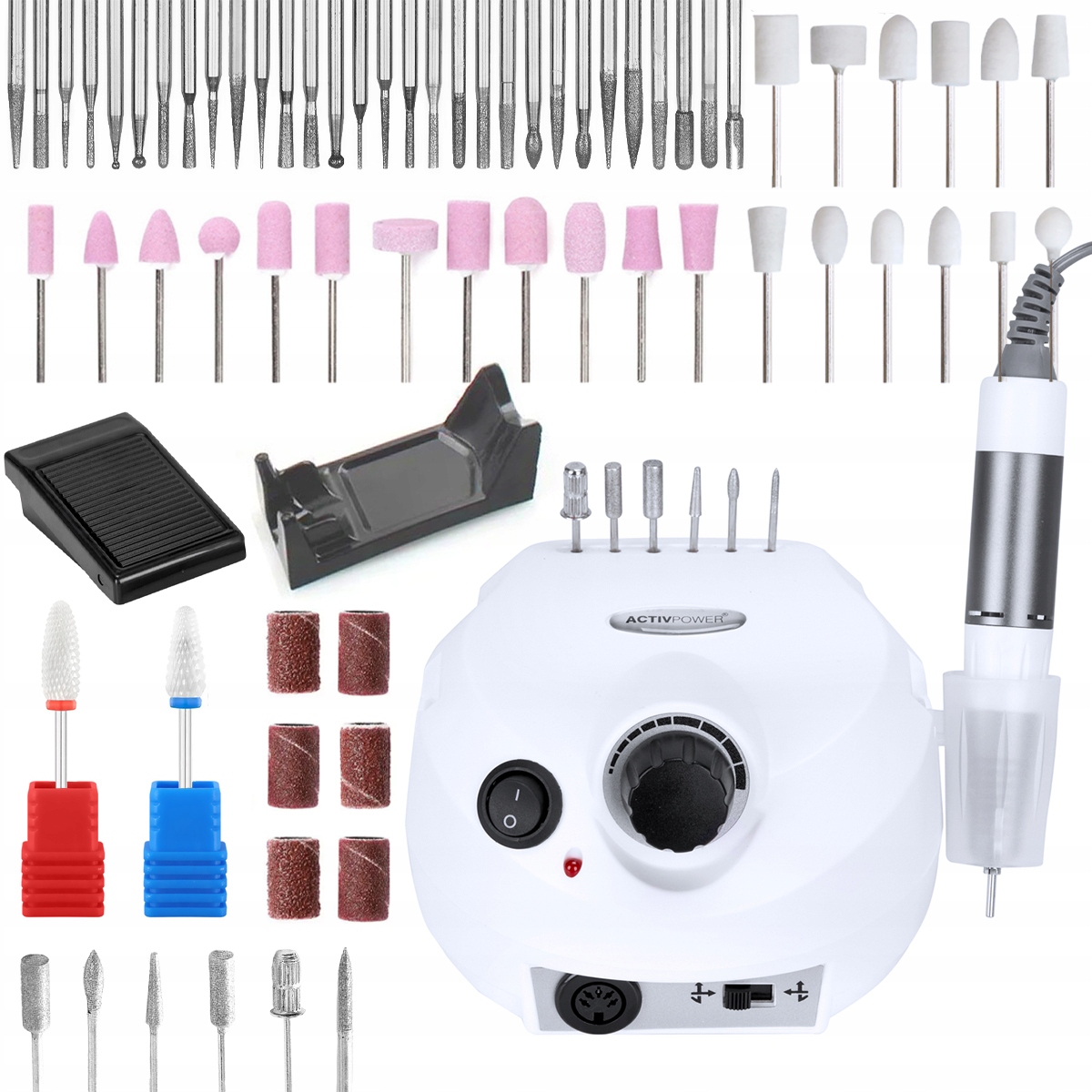 

Frezarka do paznokci manicure pedicure 65W frezy