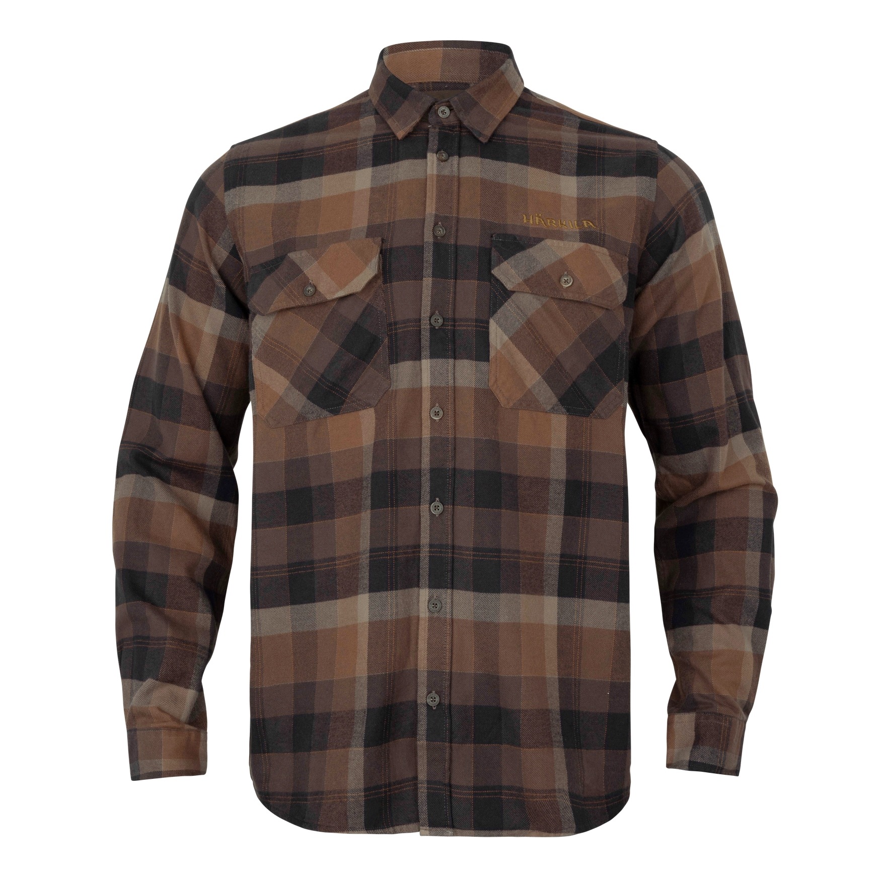 Flanelowa koszula myśliwska Harkila Asmund L/s 11201 Rust brown check M