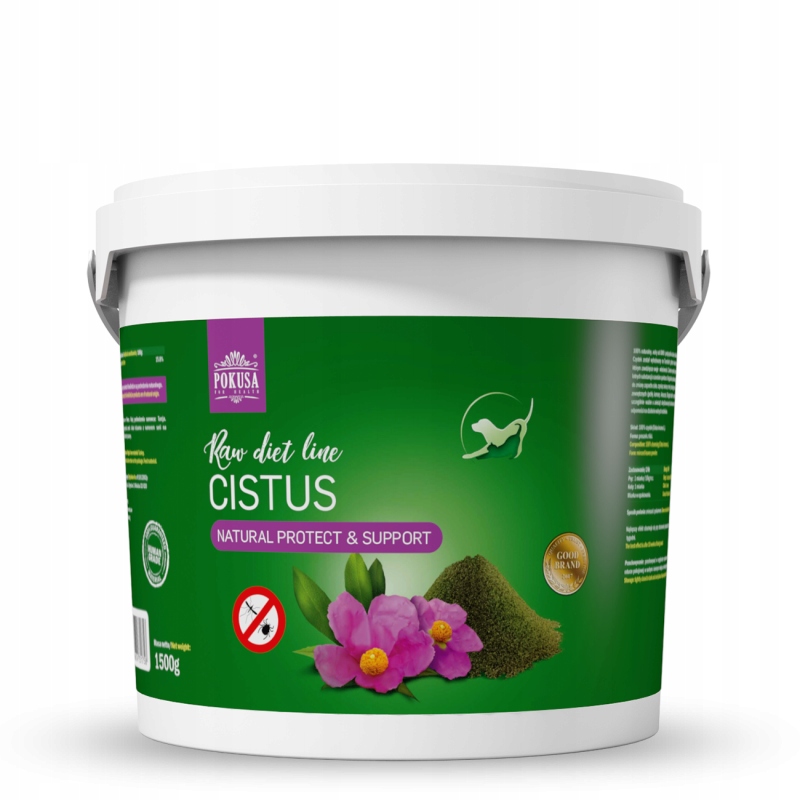 Levně Pokusa Rawdietline Čistek Cistus 1500 G Na Blechy A Klíšťata Pro Psa